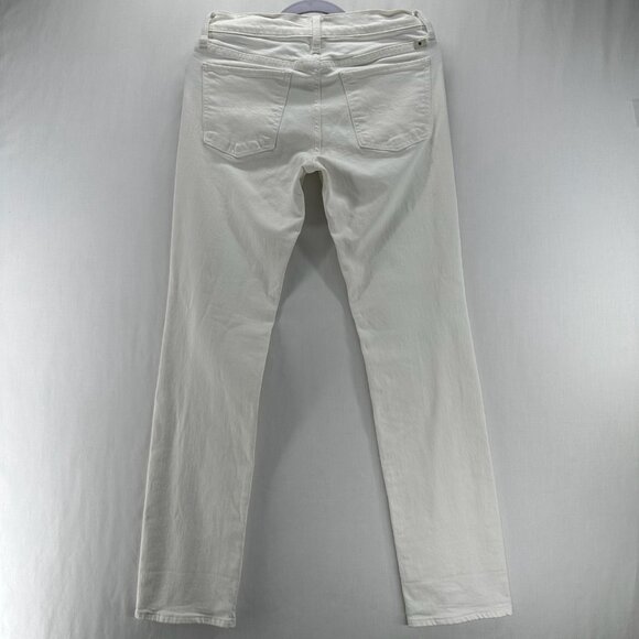 Lucky Brand Handcrafted Sweet Straight Jeans 4/27 Mid-Rise Stretch Denim White - Picture 2 of 13